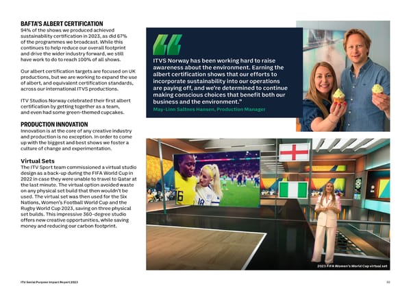 ITV Social Purpose Impact Report 2023 - Page 30