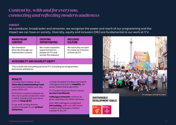 ITV Social Purpose Impact Report 2023 - Page 36