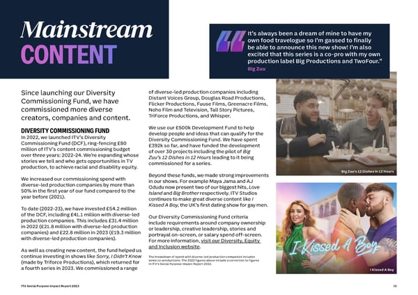 ITV Social Purpose Impact Report 2023 - Page 38