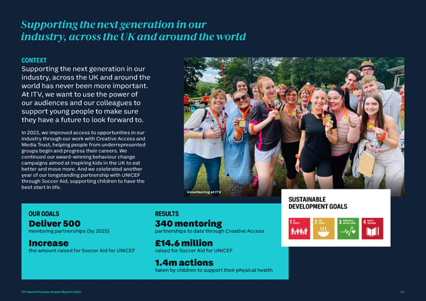 ITV Social Purpose Impact Report 2023 - Page 50