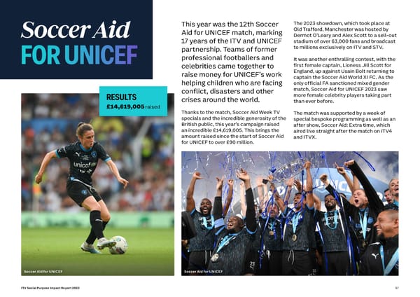 ITV Social Purpose Impact Report 2023 - Page 57