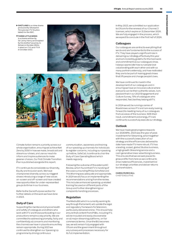 ITV Annual Report & Accounts - Page 15