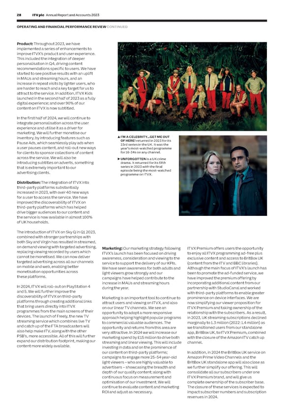 ITV Annual Report & Accounts - Page 30