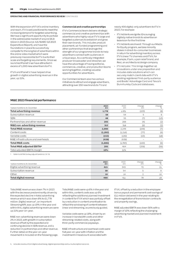 ITV Annual Report & Accounts - Page 32