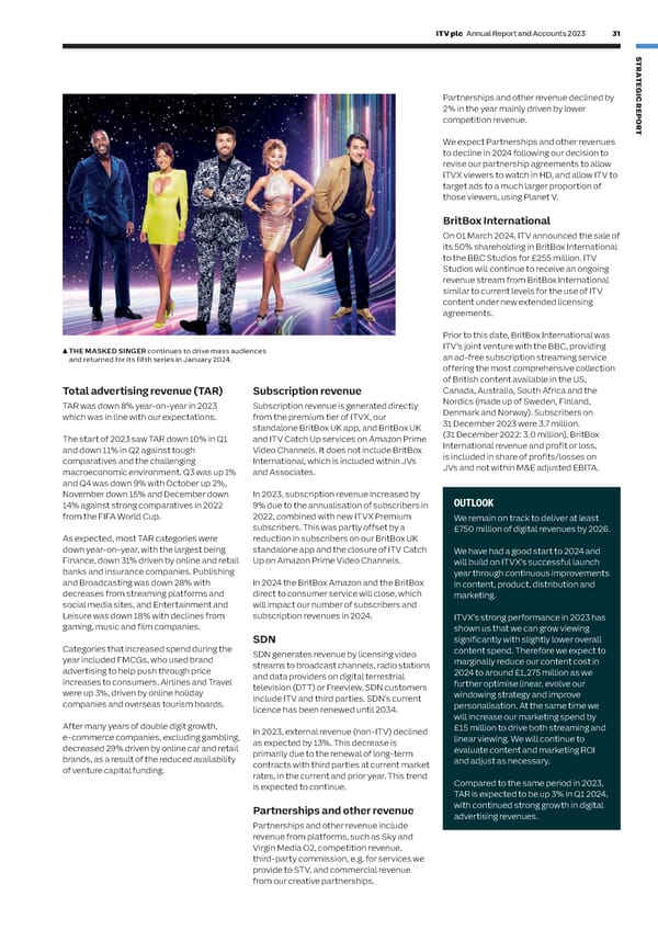 ITV Annual Report & Accounts - Page 33