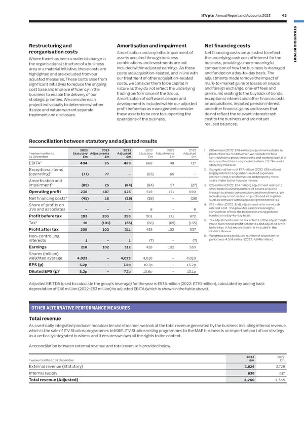 ITV Annual Report & Accounts - Page 45