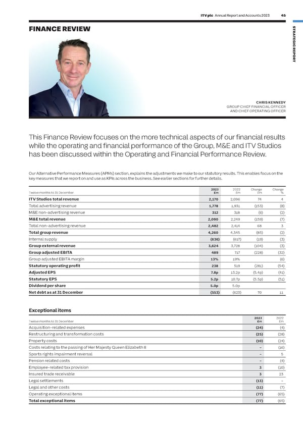 ITV Annual Report & Accounts - Page 47