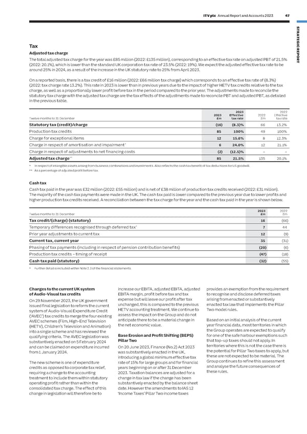 ITV Annual Report & Accounts - Page 49