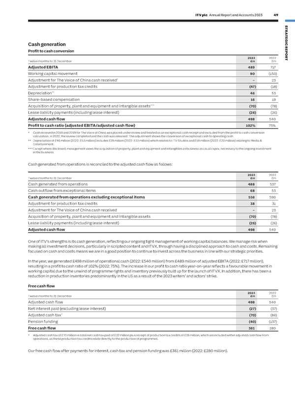 ITV Annual Report & Accounts - Page 51