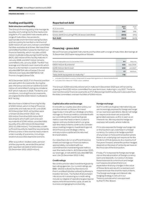 ITV Annual Report & Accounts - Page 52