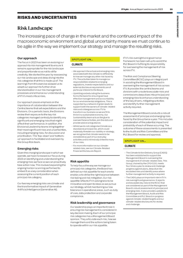 ITV Annual Report & Accounts - Page 57