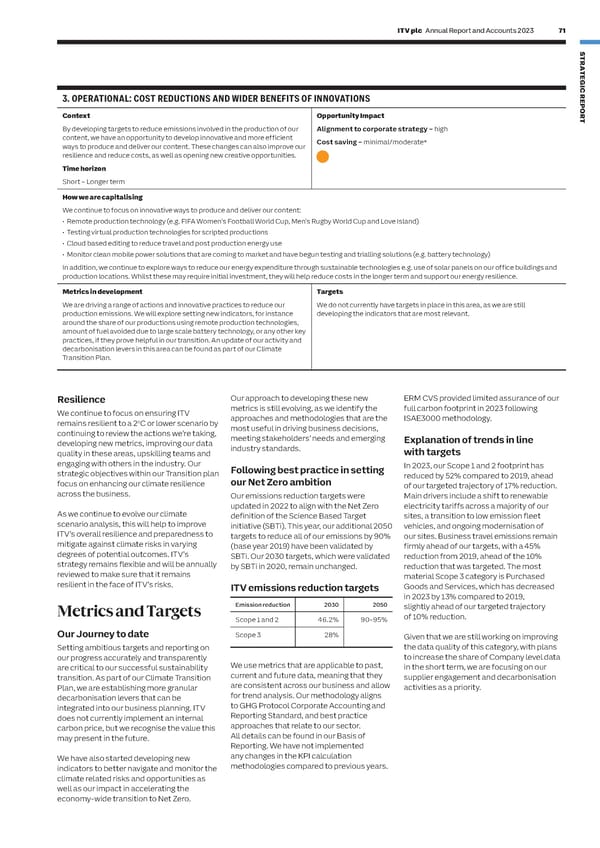 ITV Annual Report & Accounts - Page 73