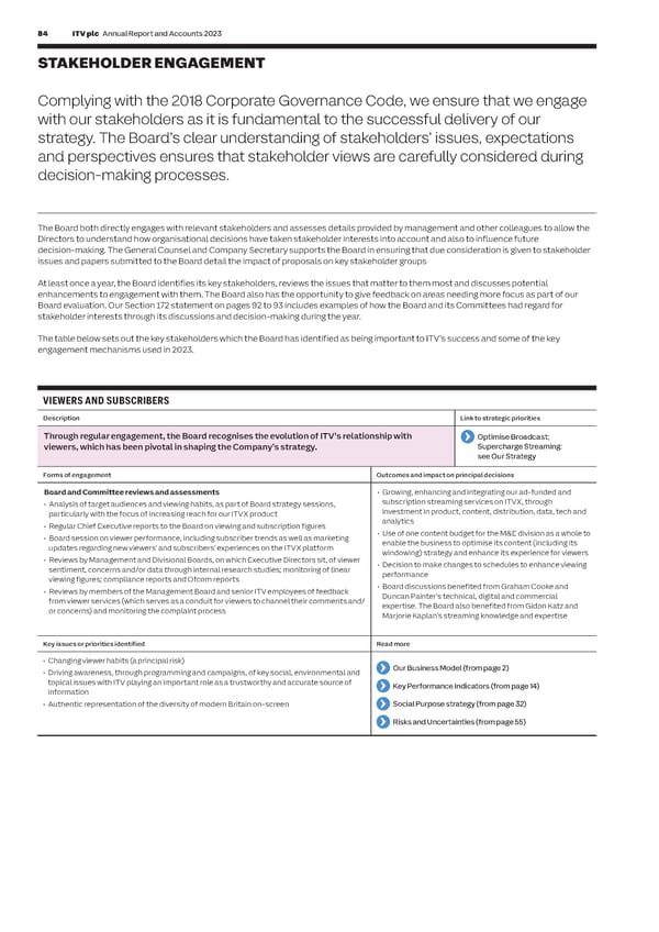 ITV Annual Report & Accounts - Page 86