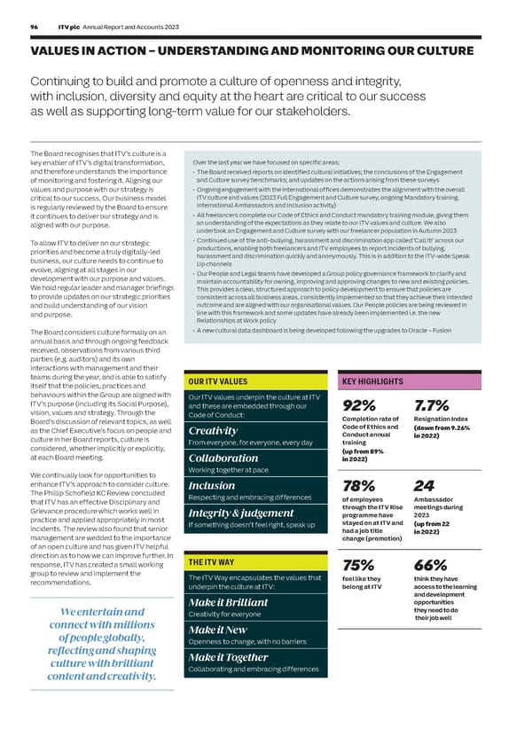 ITV Annual Report & Accounts - Page 98