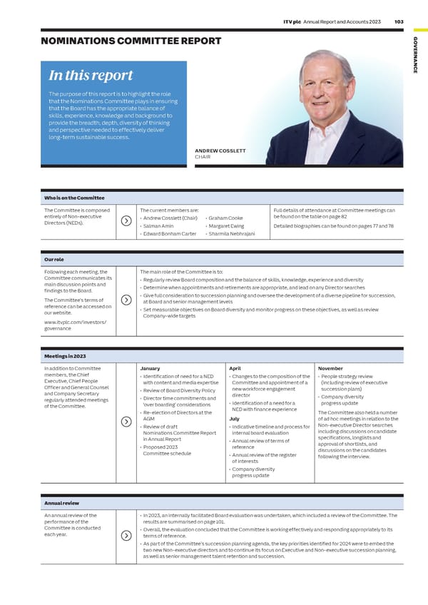 ITV Annual Report & Accounts - Page 105