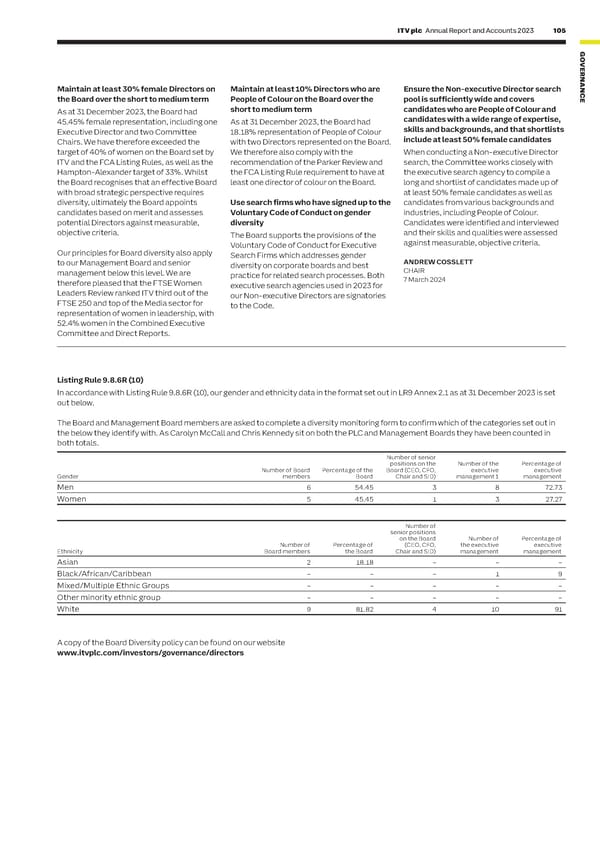 ITV Annual Report & Accounts - Page 107