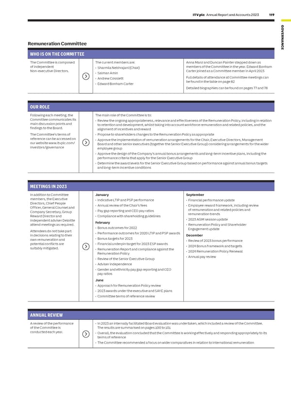 ITV Annual Report & Accounts - Page 121