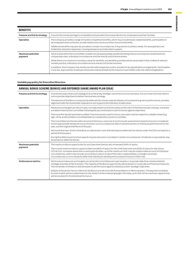 ITV Annual Report & Accounts - Page 125