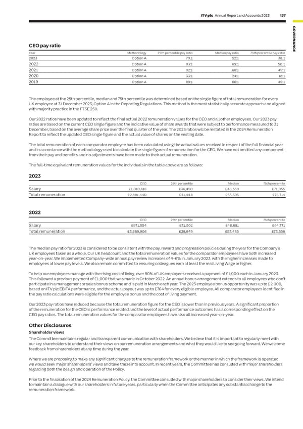 ITV Annual Report & Accounts - Page 139