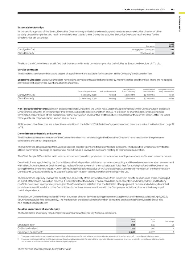 ITV Annual Report & Accounts - Page 143