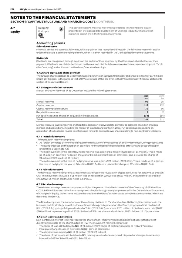 ITV Annual Report & Accounts - Page 224