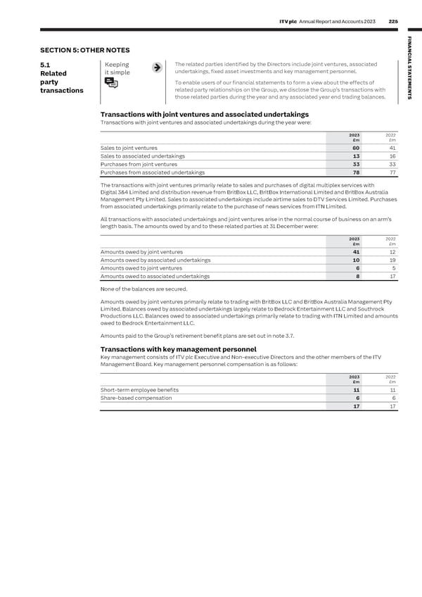 ITV Annual Report & Accounts - Page 227